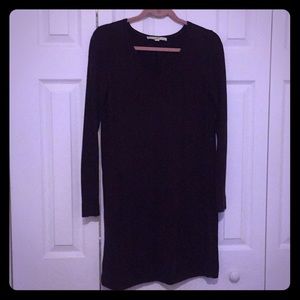 Maroon sweater dress